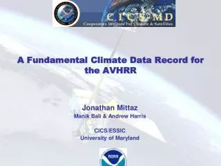 A Fundamental Climate Data Record for the AVHRR