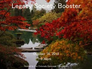 Legacy Society Booster