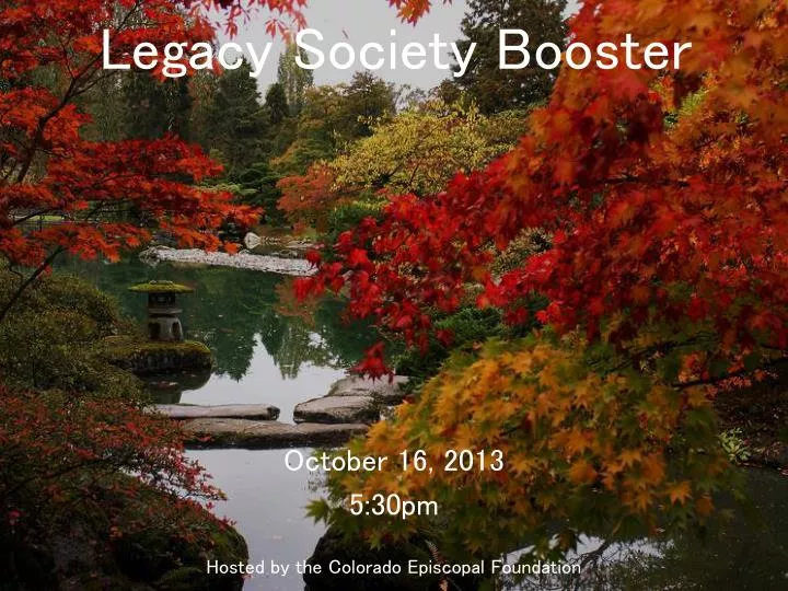 legacy society booster