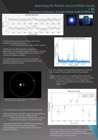 White dwarfs are remnants of stars that have depleted all fusible resources.