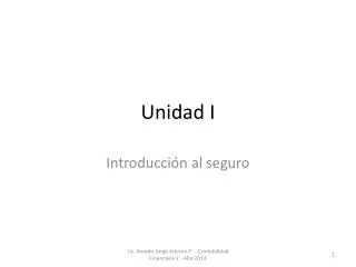 unidad i