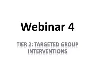 Webinar 4