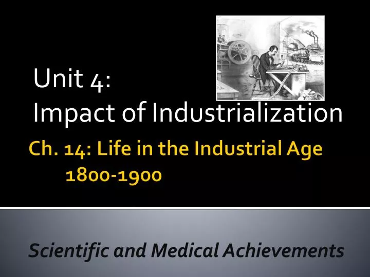 unit 4 impact of industrialization
