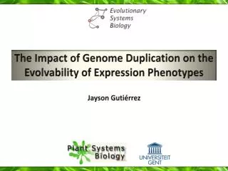 The Impact of Genome Duplication on t he Evolvability of Expression Phenotypes