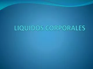 liquidos corporales