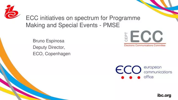 ecc initiatives on spectrum for programme making and special events pmse