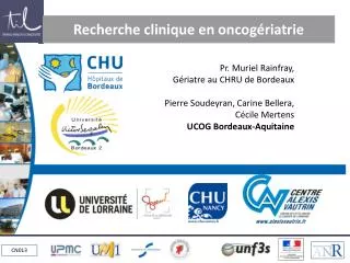 recherche clinique en oncog riatrie