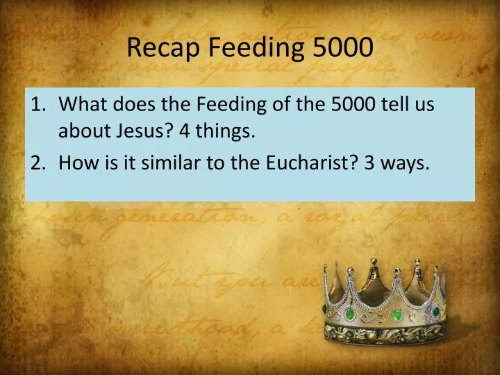 recap feeding 5000