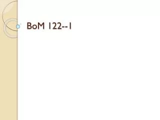 BoM 122--1