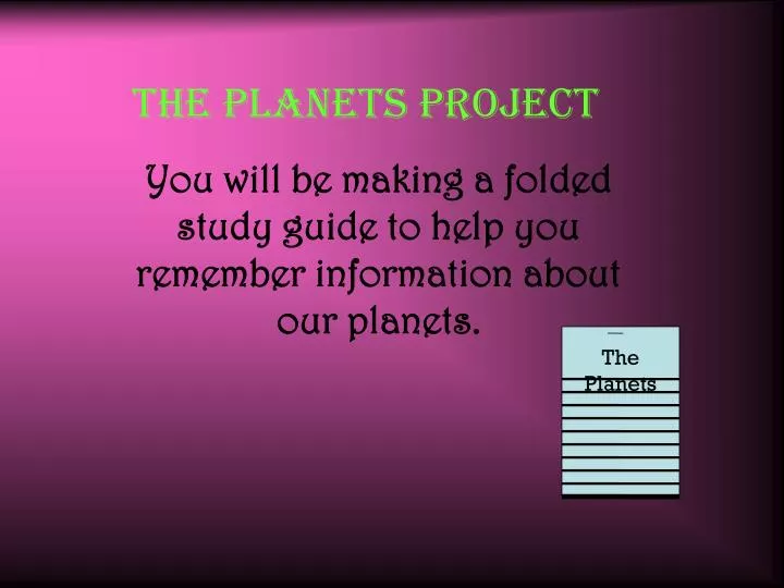 the planets project