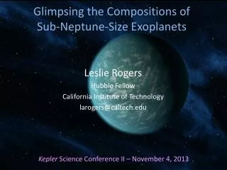 Glimpsing the Compositions of Sub-Neptune-Size Exoplanets