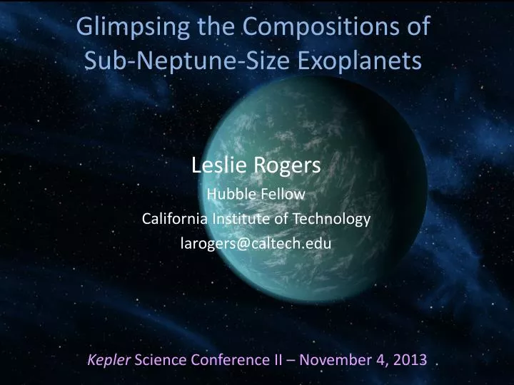 glimpsing the compositions of sub neptune size exoplanets