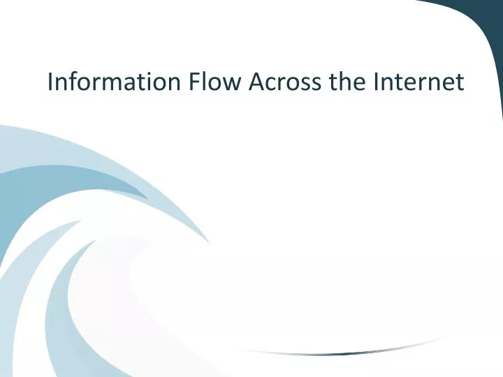 information flow across the internet