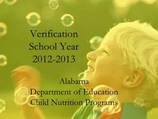 Verification School Year 2012-2013