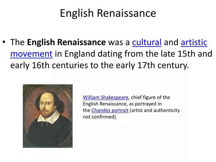 english renaissance