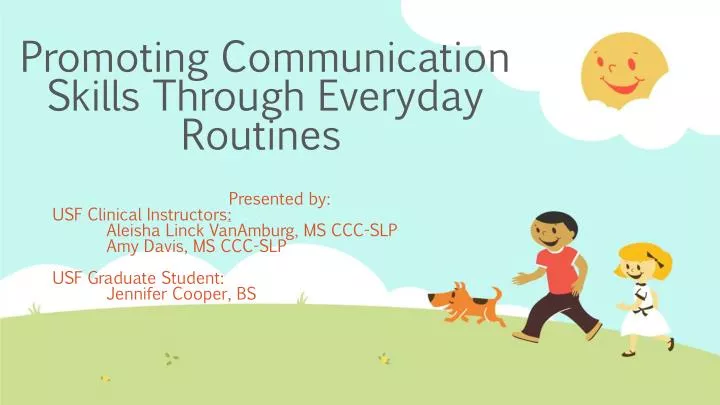 promoting communication skills through everyday routines