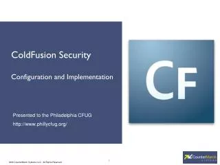 ColdFusion Security Configuration and Implementation