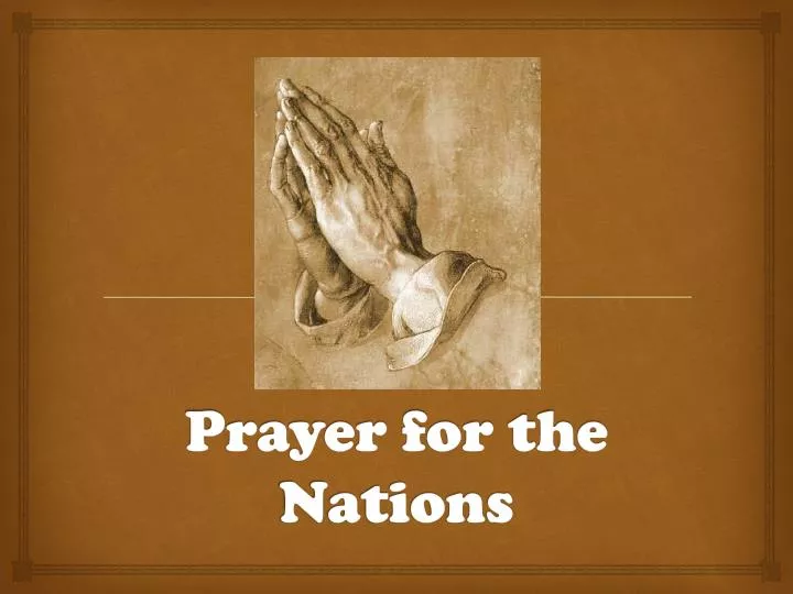 prayer for the nations