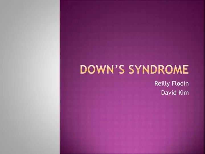 down s syndrome