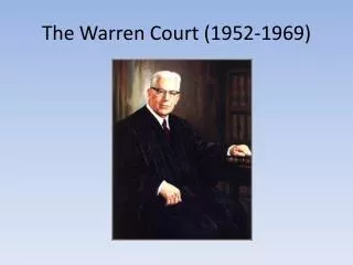 The Warren Court (1952-1969)