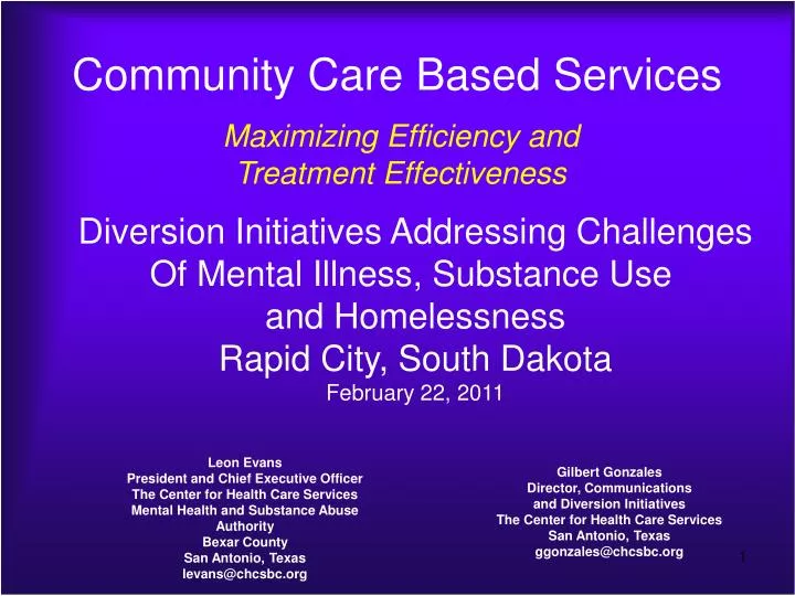 community care based services