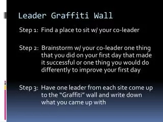 Leader Graffiti Wall