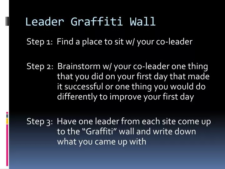leader graffiti wall