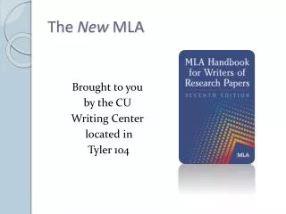 The New MLA