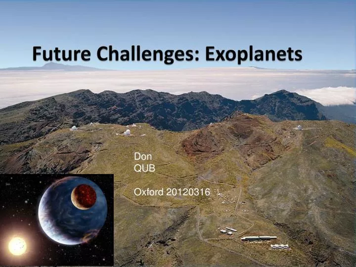future challenges exoplanets