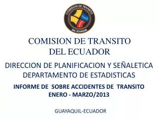 COMISION DE TRANSITO DEL ECUADOR