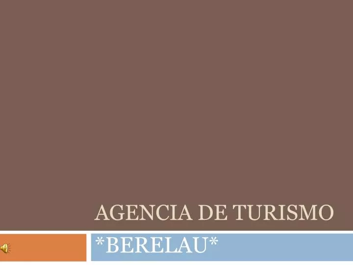 agencia de turismo