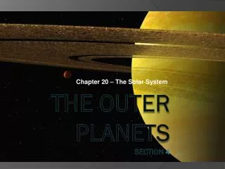 The Outer Planets Section 4