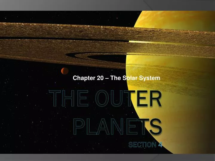 chapter 20 the solar system