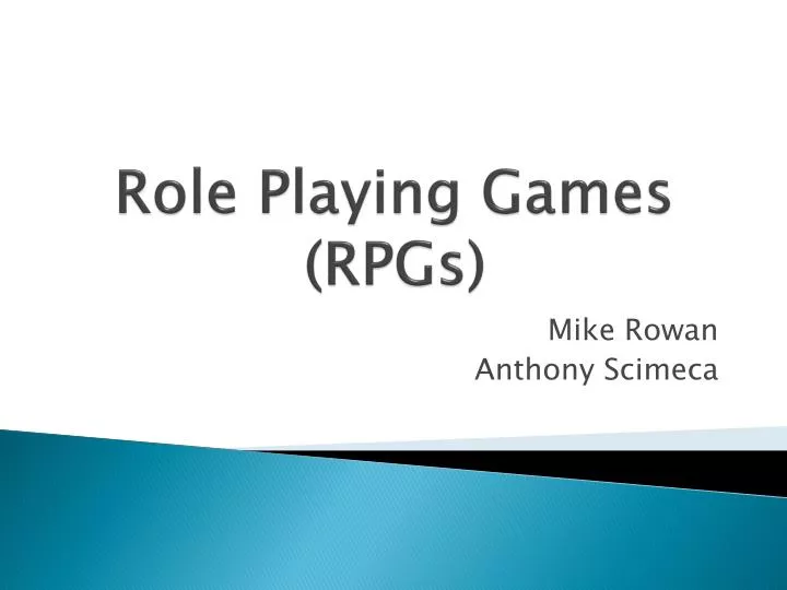 role playing games rpgs
