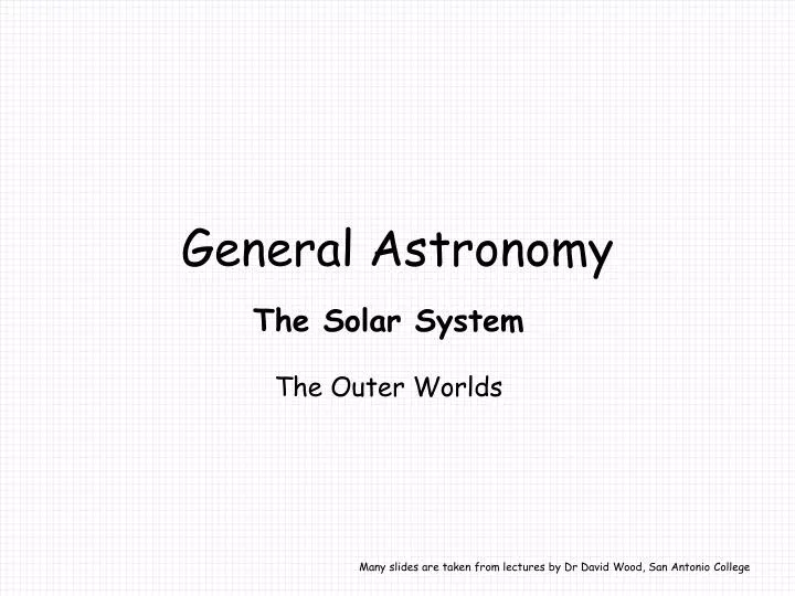 general astronomy