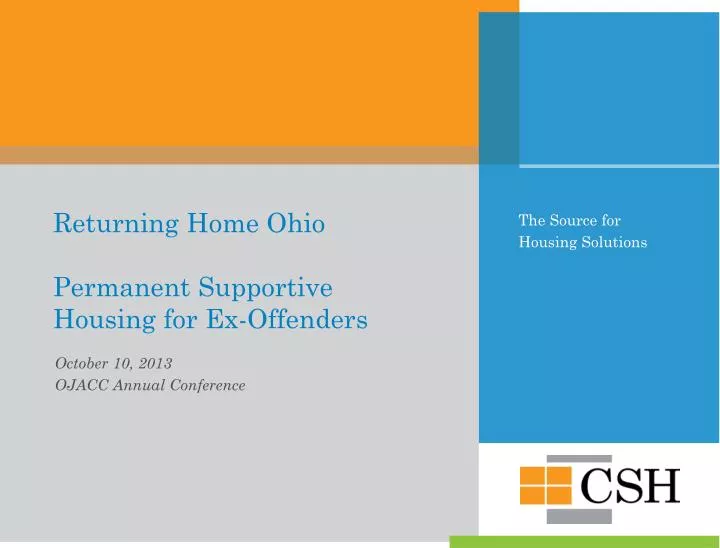 returning home ohio permanent supportive housing for ex offenders