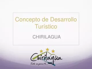 concepto de desarrollo tur stico