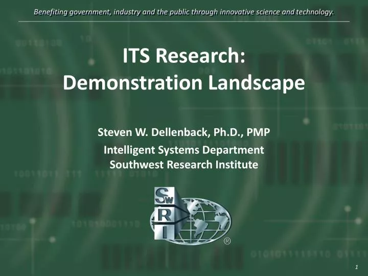 its research demonstration landscape