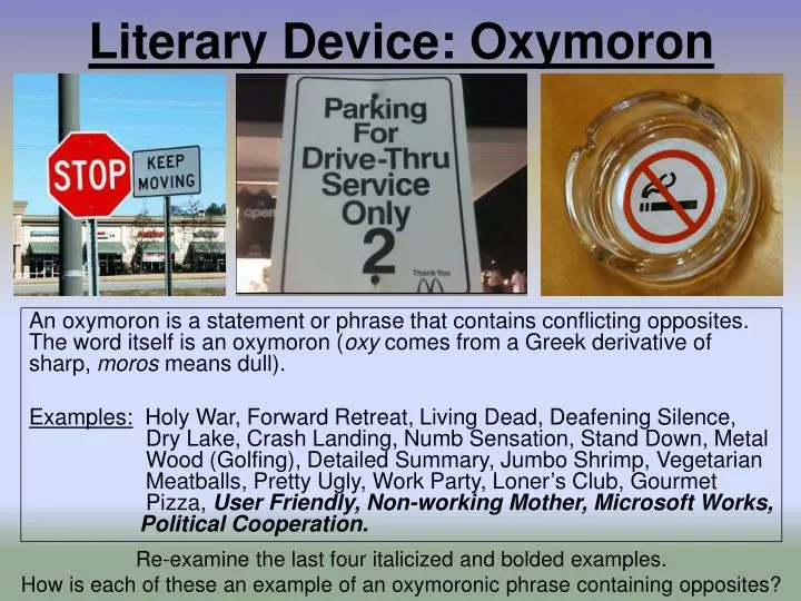 literary device oxymoron