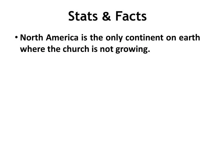 stats facts