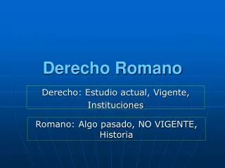 derecho romano
