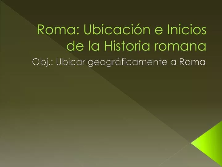 roma ubicaci n e inicios de la historia romana