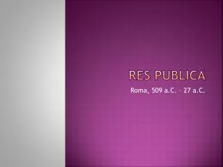 res publica