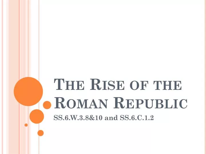 the rise of the roman republic