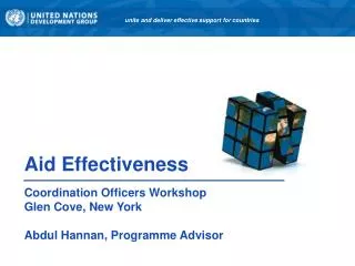 Aid Effectiveness