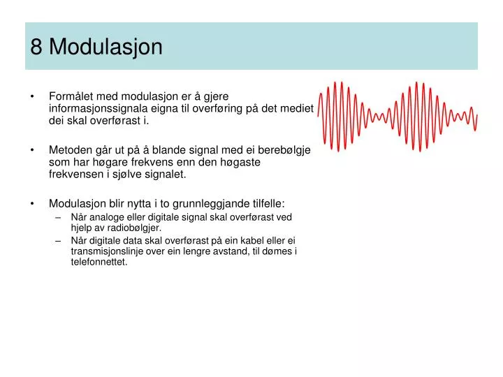 8 modulasjon