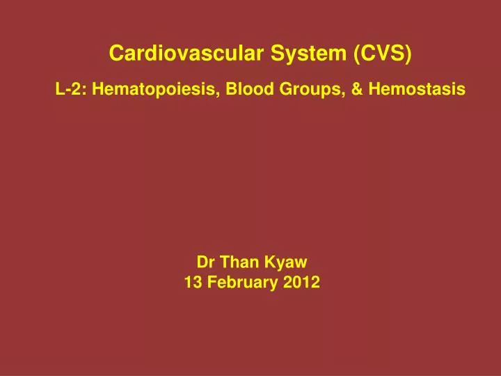 dr than kyaw 13 february 2012