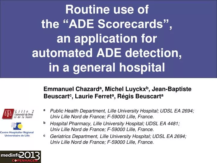 routine use of the ade scorecards an application for automated ade detection in a general hospital
