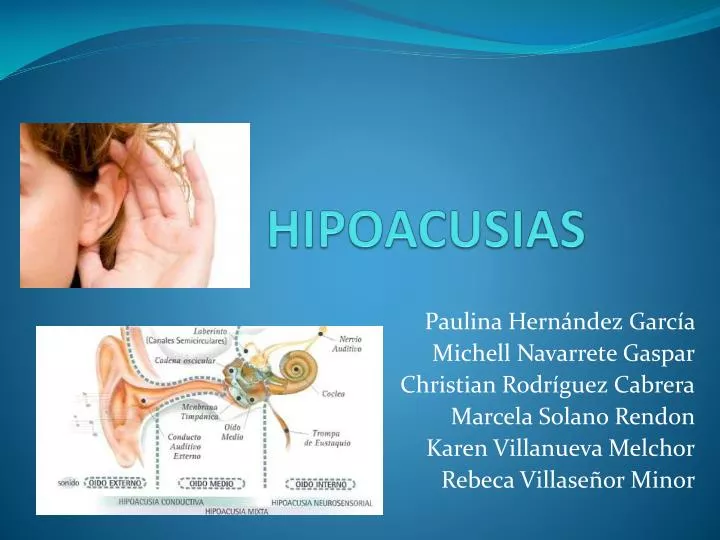 hipoacusias