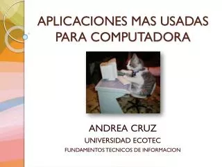 aplicaciones mas usadas para computadora